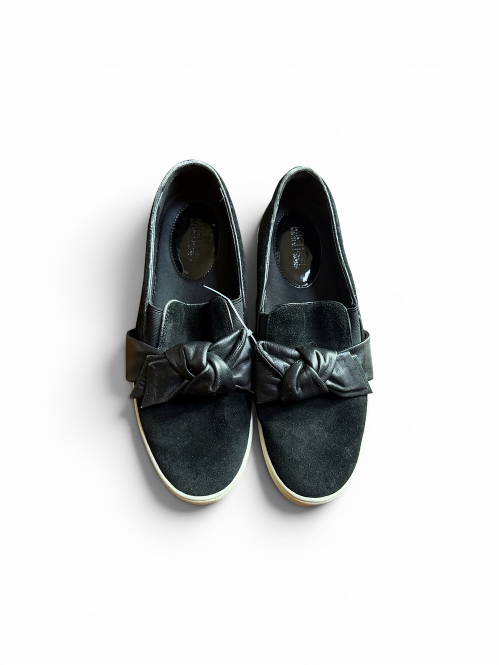 Michael Kors Black Slip-On Loafers with Knotted Bow